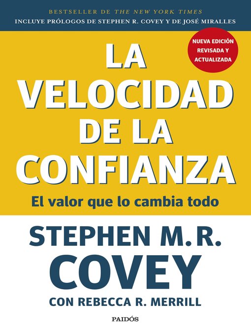 Imagen de portada de La velocidad de la confianza